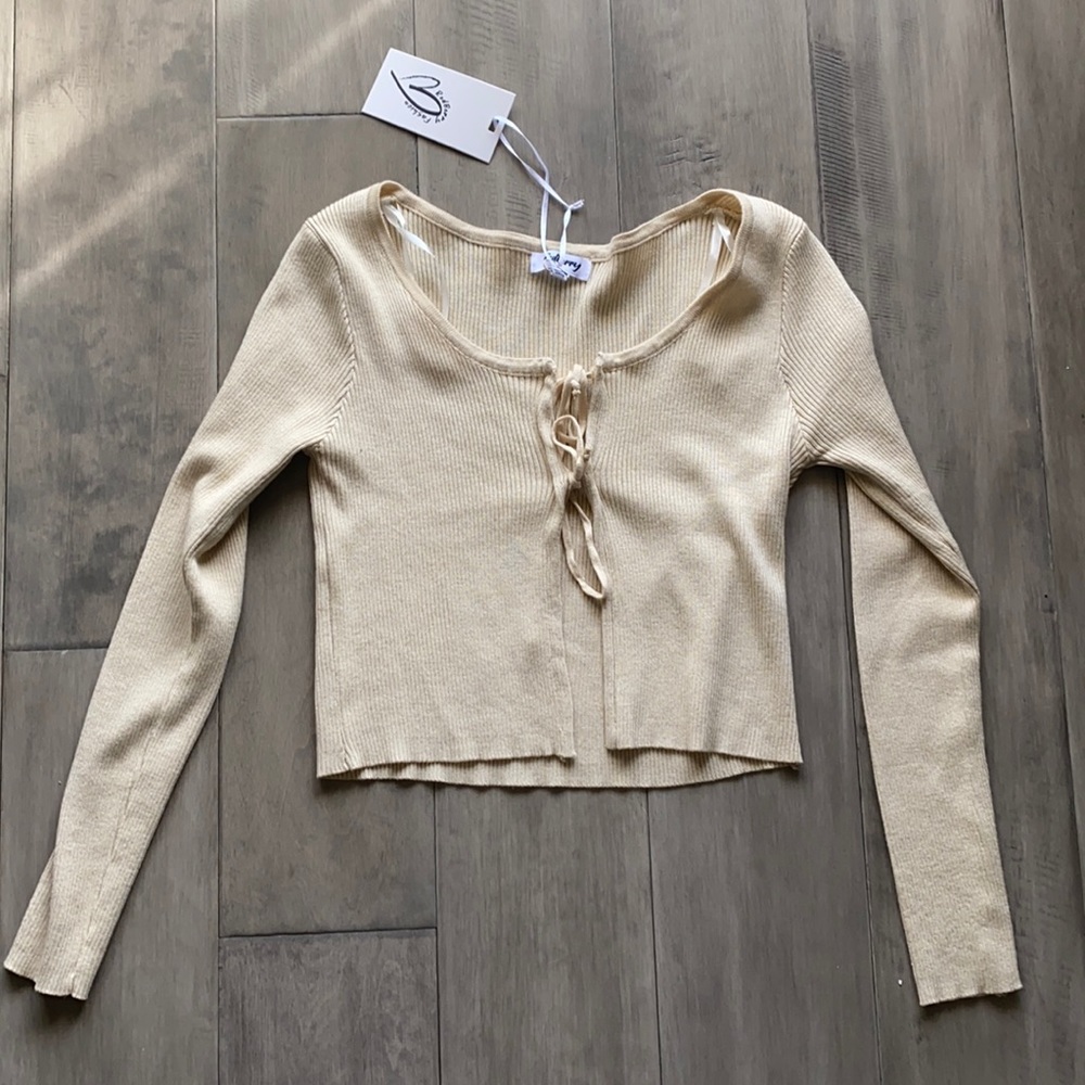 Verge Girl Open Front Tie Top
